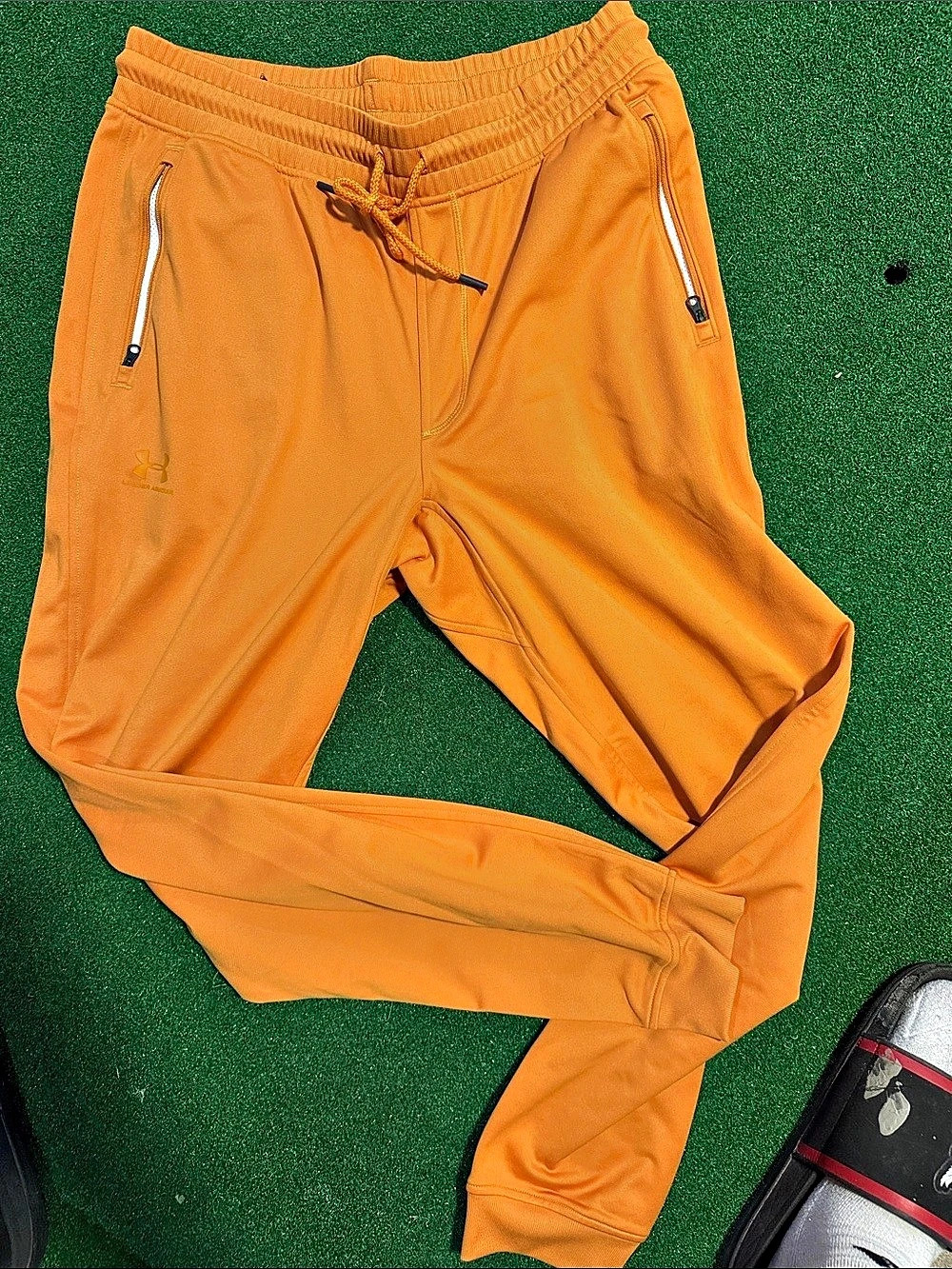 Under Armor X Men's Orange Jogger Pants Like New